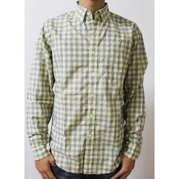 J.CREW ジェイクルー【メンズ　Men's】長袖シャツ　【グレー×イエロー】チェック