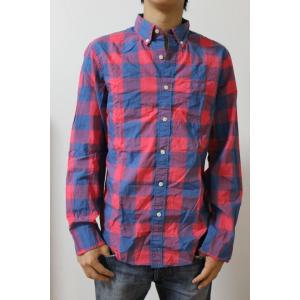 J.CREW ジェイクルー【メンズ　Men's】長袖シャツ　【ネイビー×レッド】チェック