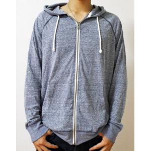 AEROPOSTALE エアロポステール　【メンズ　Men's】長袖 薄手パーカー【ブルーグレー】フルジップ（ラグラン袖）｜modelibre