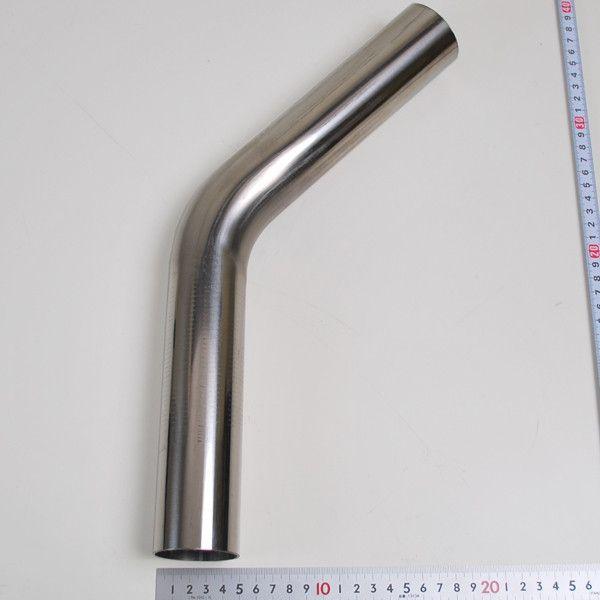 ステンレス曲げパイプ　φ50.8　45度　ｔ＝1.5mm　L＝420　1本