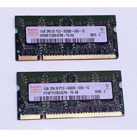 ノートブックRAM: 1GB Hynix HYMP112S64CP6-Y5 AB PC2-5300S...