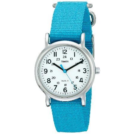 Timex ウィメンズ T2N836 ブルー ナイロン スリップスルー ウォッチ
