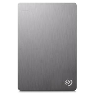 シーゲイト バックアッププラス スリム 2TB HDD - シルバー USB 3.0 PC/Mac用、2ヶ月 Adobe CC フォト (STDR2000101)｜modena