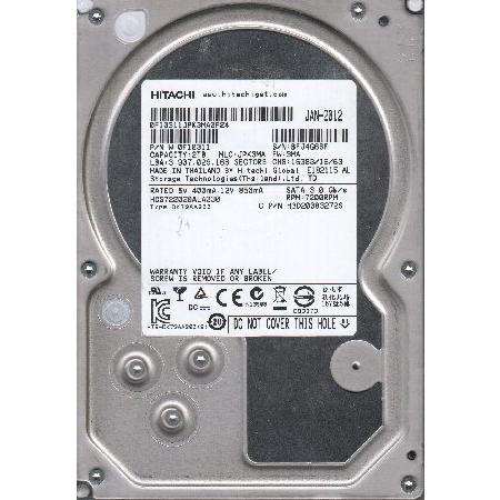 日立 2TB SATA 3.5 ハードドライブ HDS722020ALA330