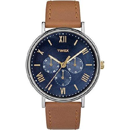 TIMEX タイメックス ユニセックス 41mm マルチファンクション タン/ブルー 腕時計