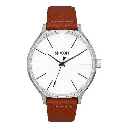 NIXON ステンレススチール ホワイトブラウン レディース腕時計