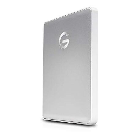 G-Technology 1TB G-DRIVEモバイルUSB-Cハードドライブ、シルバー - 0G...