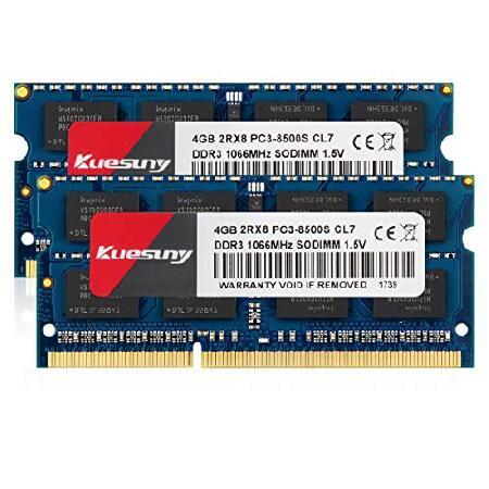 Kuesuny 8GB DDR3 1066MHz RAMアップグレード (MacBook, MacB...