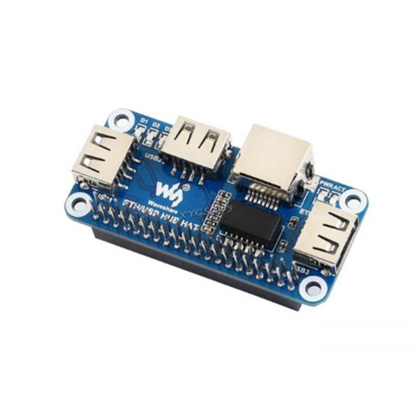 Raspberry Pi Zero用 Ethernet USB HUB HAT RJ45ポート1 U...