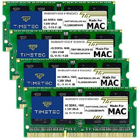 Timetec 16GB KIT(4x4GB) Apple対応 DDR3L 1600MHz iMac...