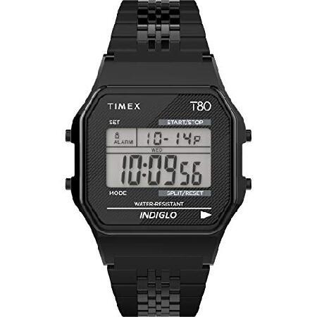 TIMEX タイメックス T80 34mm 腕時計 - ブラック ステンレススチール ブレスレット