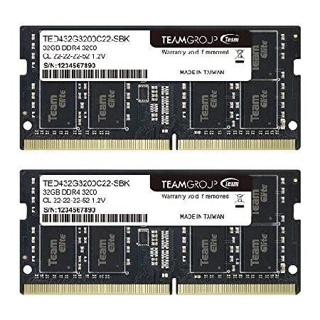 TEAMGROUP Elite DDR4 64GBキット 3200MHz PC4-25600 CL2...