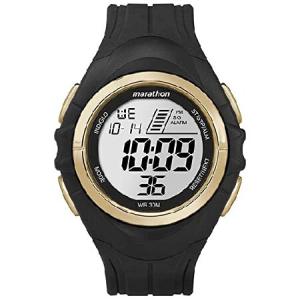 Timex マラソン ウィメンズ スポーツ デジタル ウォッチ ブラック