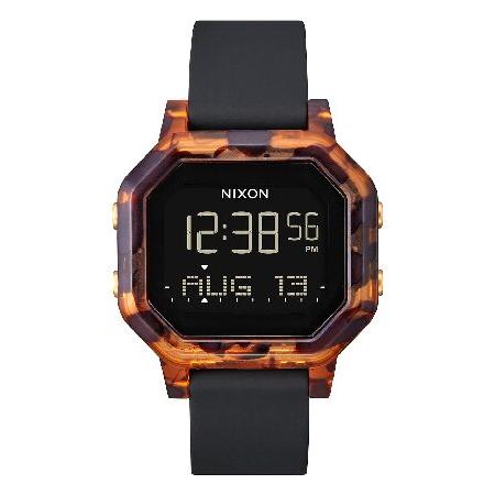 NIXON サイレン A1210 - トータス - 100m防水 レディースデジタルスポーツウォッチ...