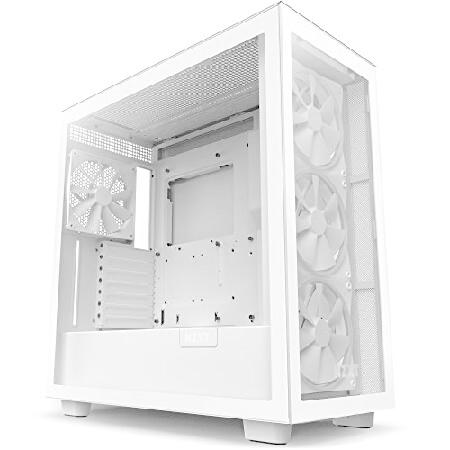 NZXT H7 Elite ゲーミングPCケース - USB Type-Cポート - 強化ガラスサイ...