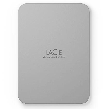 LaCieモバイルドライブセキュア2TB HDD - スペースグレイ, USB-C 3.2, PC/...