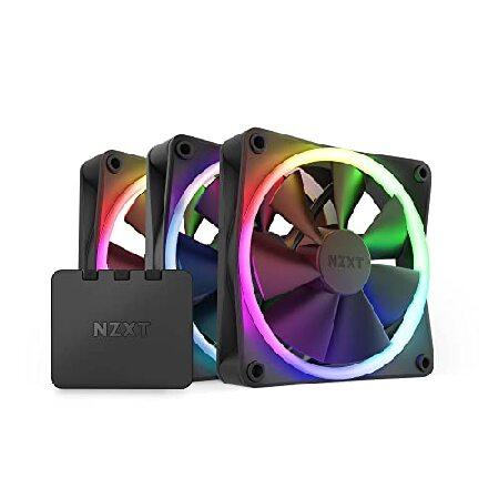 NZXT F120 RGBファン - RF-R12TF-B1 - RGBライティングカスタマイズ -...