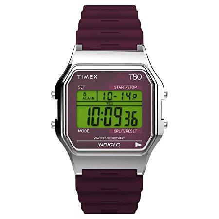 TIMEX タイメックス TW2V41300 メンズ T80 ブラック ラバーバンド クロノグラフ ...