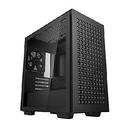 DeepCool CH370 マイクロATXゲーミングPCケース, リアファン搭載, エアフローデザ...