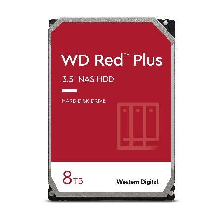 WD Red Plus 8TB 内蔵HDD - 5640 RPM, SATA 6 Gb/s, CMR...