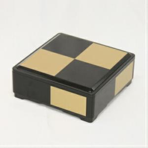 重箱 5寸 市松 黒 1段蓋付 おせち お正月 お祝い 弁当箱