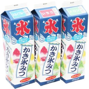 かき氷 シロップ ミツモト 氷みつ各種 1.8...の詳細画像1