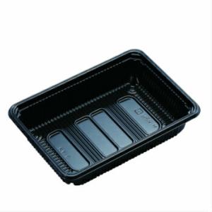 北原産業 KY−5黒 透明蓋付 100入 弁当容器 持ち帰り 惣菜 使い捨て