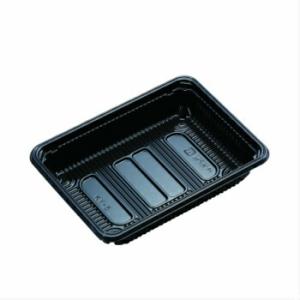 北原産業 弁当容器 仕切無し KY-5 朱黒 164×119×31mm 外嵌合 KY-5盛嵌