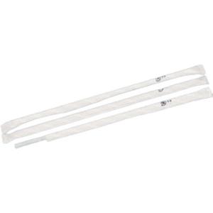 わらお ストロー ストレート ストロー 白 紙個包装 500本入り No.469  ジュース用 テイ...