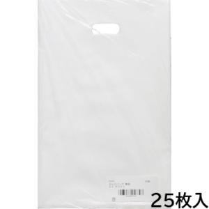 大型レジ袋 ショッパー ポリ袋 100μm厚 約590×680mm [ 25枚 ] ビニール