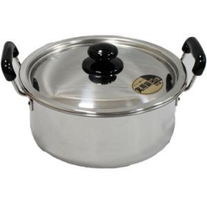 アカオ しゅう酸実用鍋 45cm 両手鍋 日本製 しゅう酸アルマイト