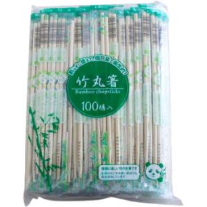 フジ 竹丸箸 OP完封楊枝入 100膳入り 20cm 竹丸箸 割り箸 わりばし テイクアウト持ち帰り 飲食店屋台 お弁当 業務用 竹箸