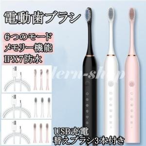 人気急上昇 電動歯ブラシ 替えブラシ4本付き usb 充電式