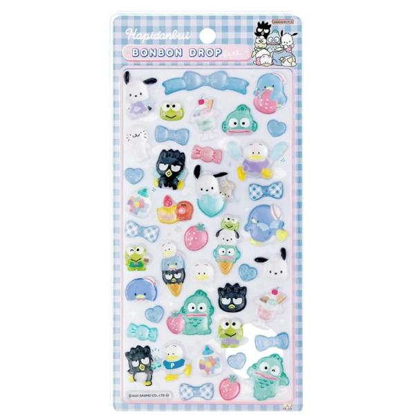 正規品 サンリオ はぴだんぶい ボンボンドロップシール クーリア サンスター文具 立体シール ステッ...
