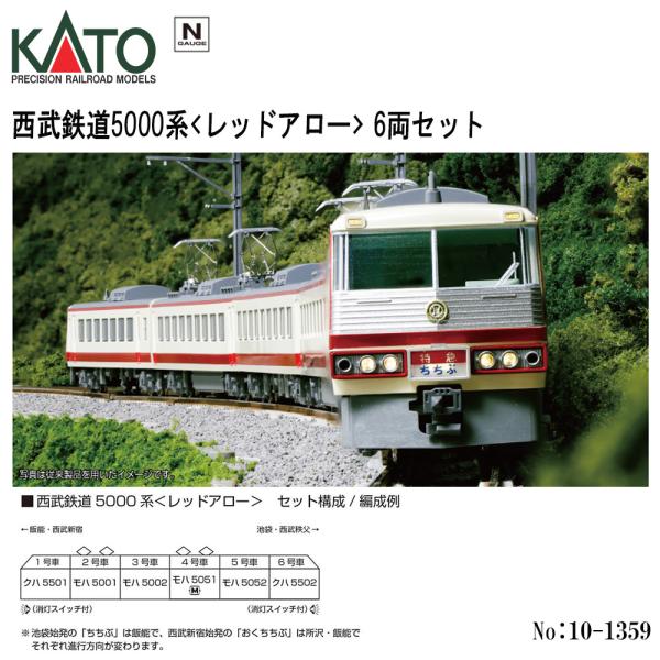 【予約 2025年7月予定】KATO No:10-1359 西武鉄道5000系＜レッドアロー＞ 6両...