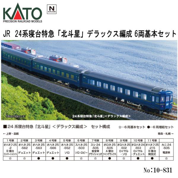 【予約 2026年1月→2月予定】 10-831 KATO JR 24系寝台特急 「北斗星」 ＜デラ...