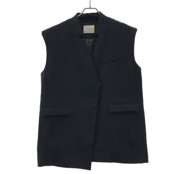 Ameri アメリ OTONA WRAP VEST ベスト 02110551231 ネイビー S I...