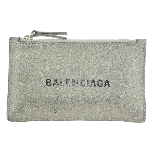 BALENCIAGA バレンシアガ グリッターフラグメントカードコインケース  シルバー  IT0K...