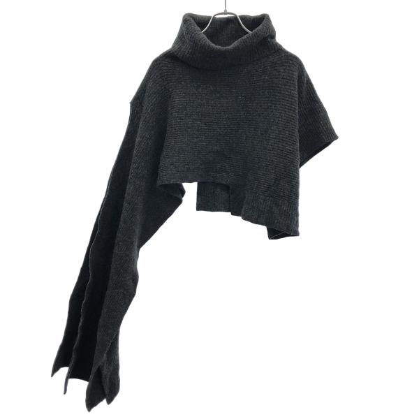 LIMI feu リミフゥ 19AW 2-WAY LAMBSWOOL SCARF アシンメトリーラム...