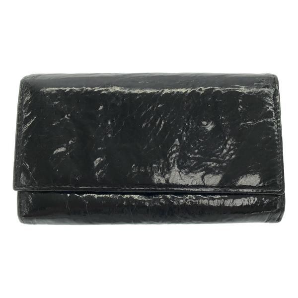 MARNI マルニ パテントリンクルレザーウォレット  ブラック  IT1EK5NRUH3K