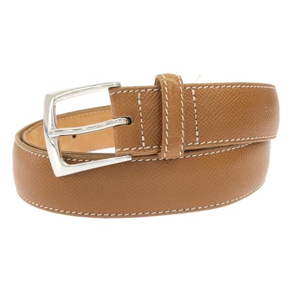 TOMORROWLAND トゥモローランド レザーベルト  キャメルブラウン 32/81 IT255...