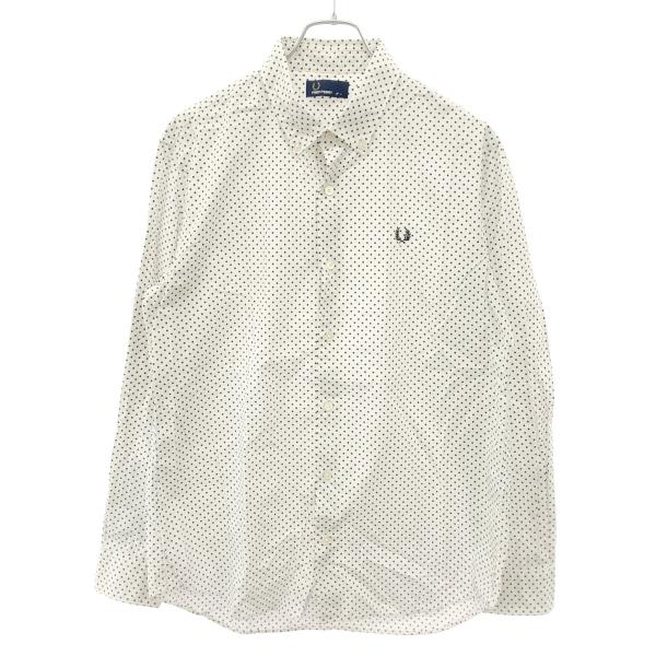 FRED PERRY フレッドペリー ポルカ ドットシャツ F4359 ホワイト L IT2MSEA...
