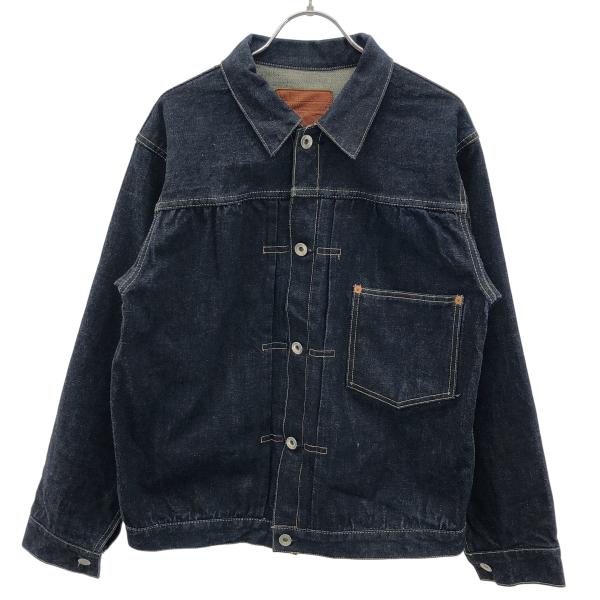 At Last &amp; Co アットラスト LOT118  デニムジャケット  ネイビー 38 IT2O...