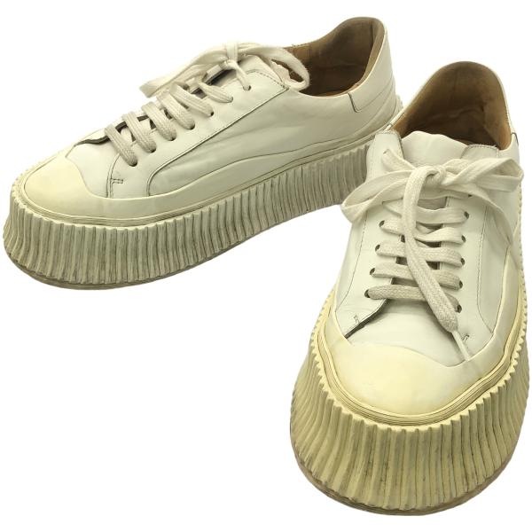 JIL SANDER ジルサンダー プラットフォームスニーカー JS32108A ホワイト 36 I...