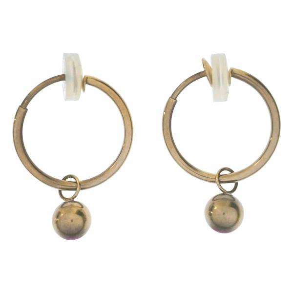 COCOSHNIK ココシュニック K10 イエローゴールド フープイヤリング  ゴールド  IT2...