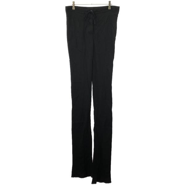ANN DEMEULEMEESTER アンドゥムルメステール シルク混ウールフレアトラウザーズパンツ...
