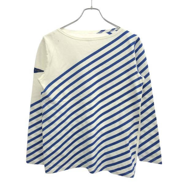 KAPITAL キャピタル ダイアゴナルボーダーボートネックロングスリーブTシャツ K2204LC0...