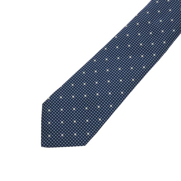 CORNELIANI コルネリアーニ シルクドットネクタイ  ブルー  IT3KEB84UFO8
