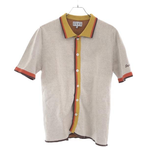 SUKU HOME スク ホーム Nonno's Knit Unisex Polo Top パームツ...