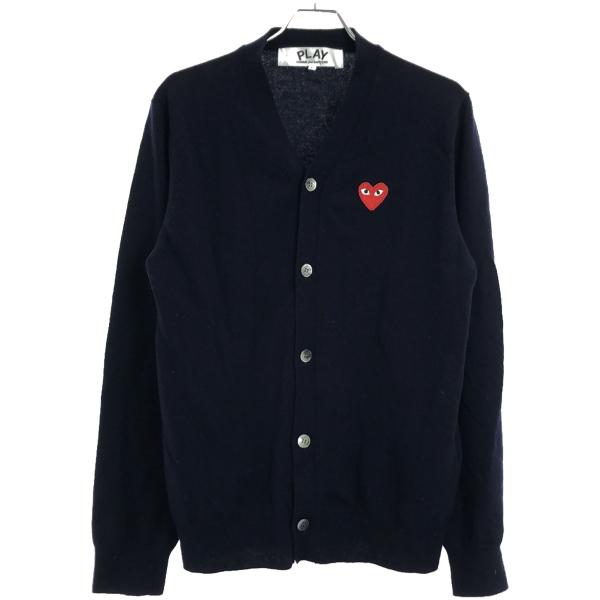 PLAY COMME des GARCONS AD2020 ハートワッペンニットカーディガン AZ-...